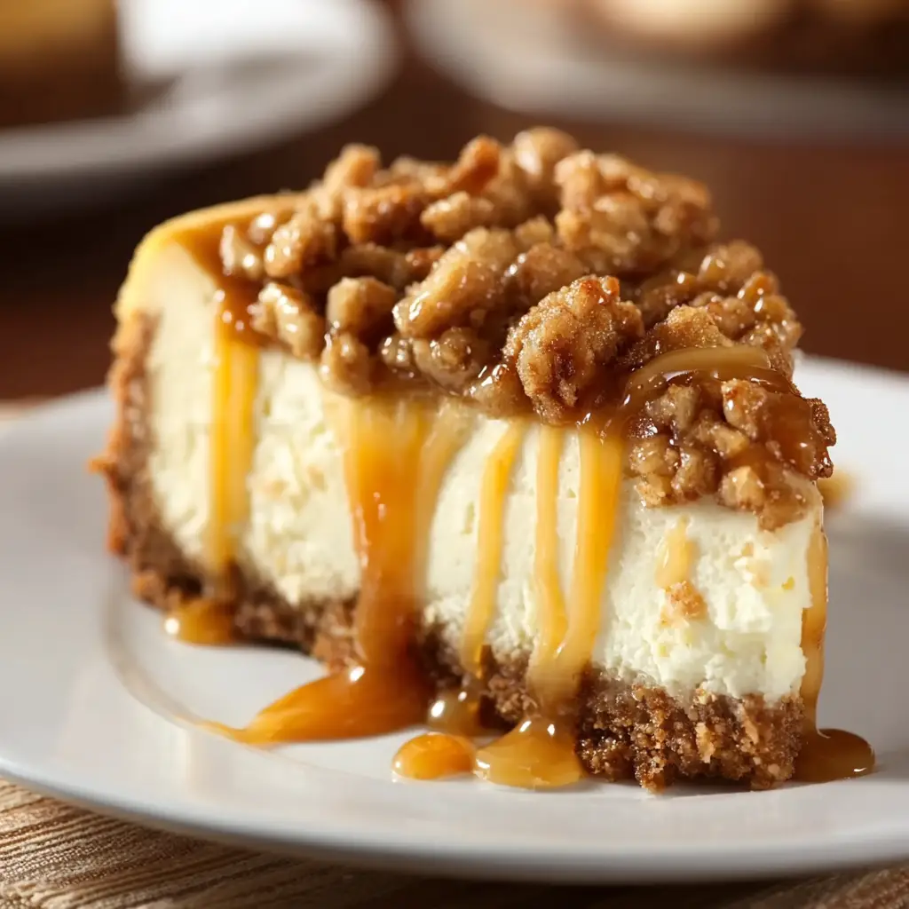Apple Crisp Cheesecake