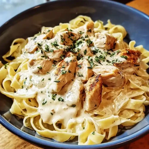 Creamy Chicken with Buttered Noodles