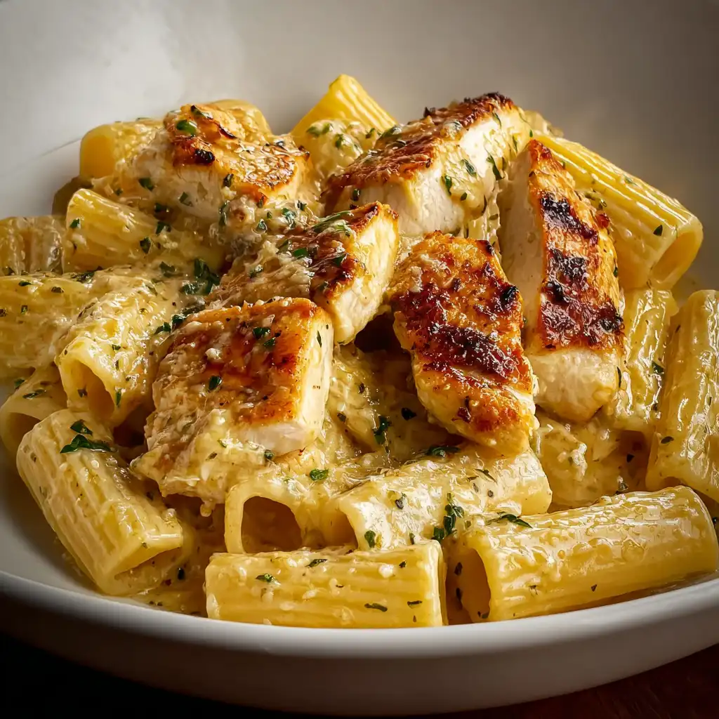 Garlic Parmesan Chicken Rigatoni