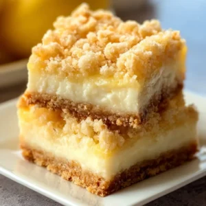 Lemon Cheesecake Crumb Bars