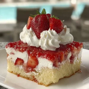 Strawberry Shortcake Sheet Cake