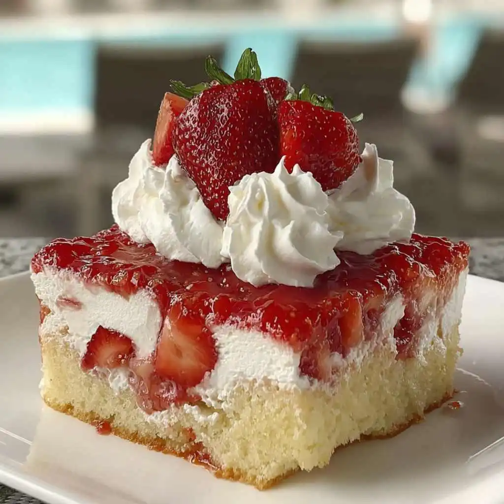 Strawberry Shortcake Sheet Cake