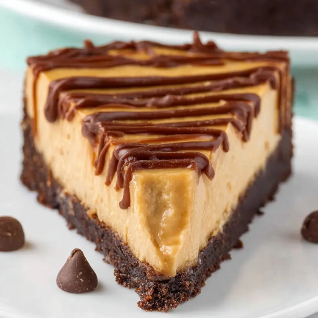 Brownie Bottom Peanut Butter Cheesecake
