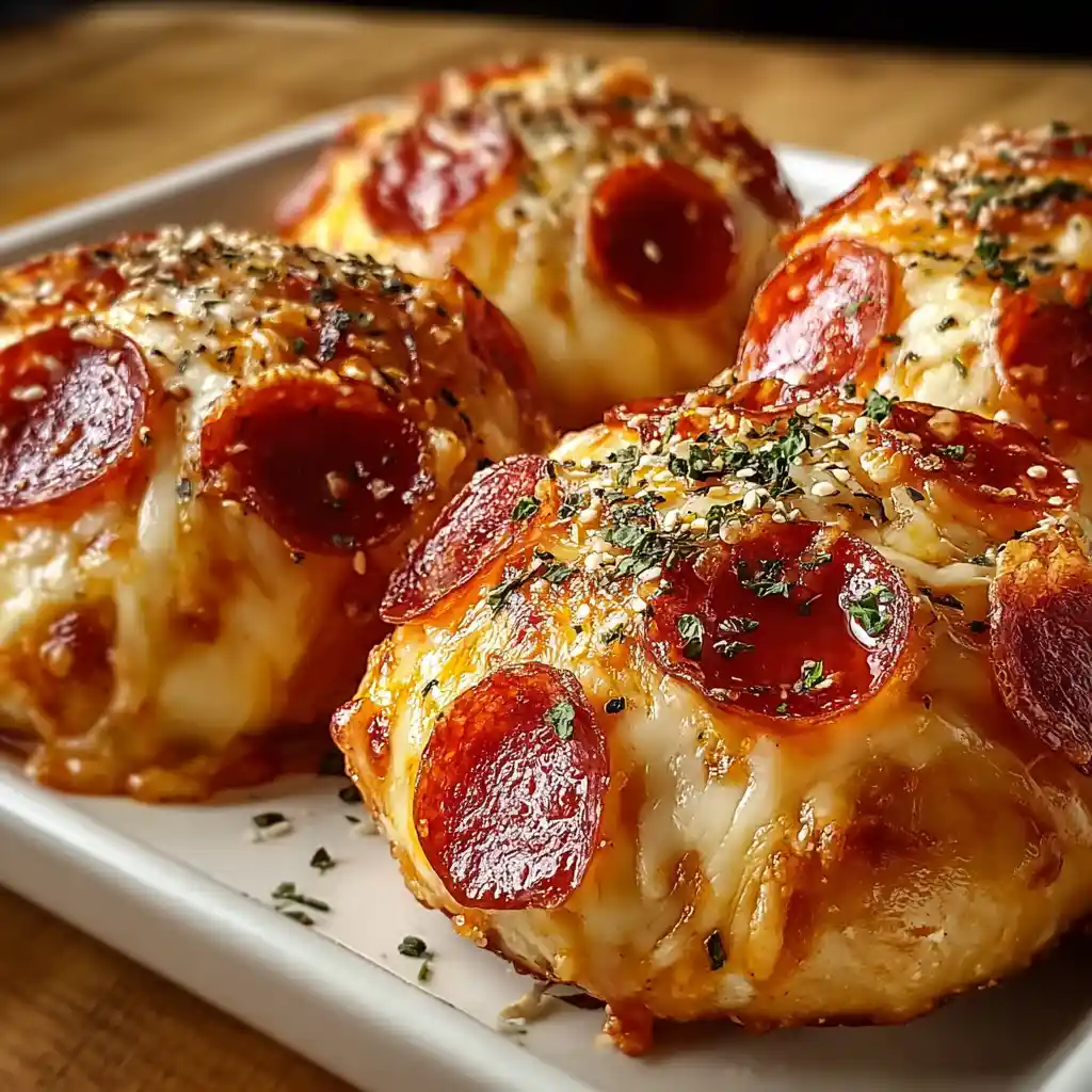 Cheesy Pepperoni Pizza Bombs