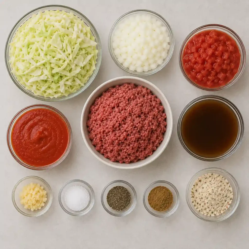 crockpot cabbage soup Ingredients