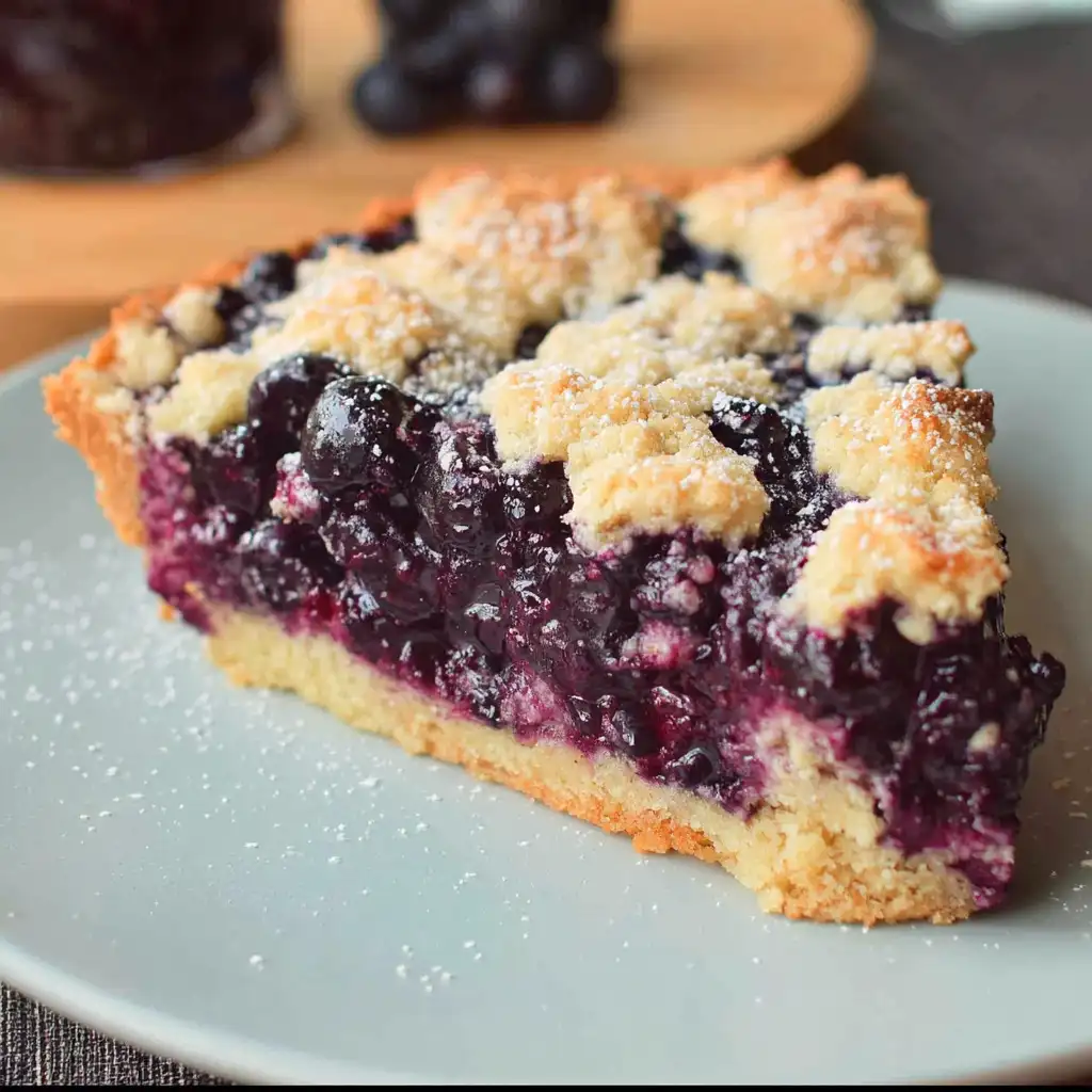 German blueberry cake