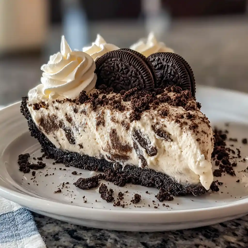 No Bake Oreo Cream Pie