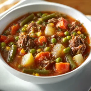 Old-Fashioned Vegetable Beef Soup