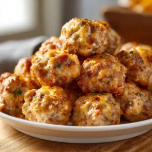 Rotel Cream Cheese Sausage Balls