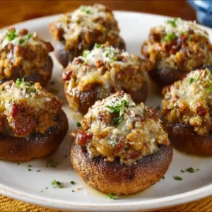 Sausage Stuffed Mushrooms Recipe