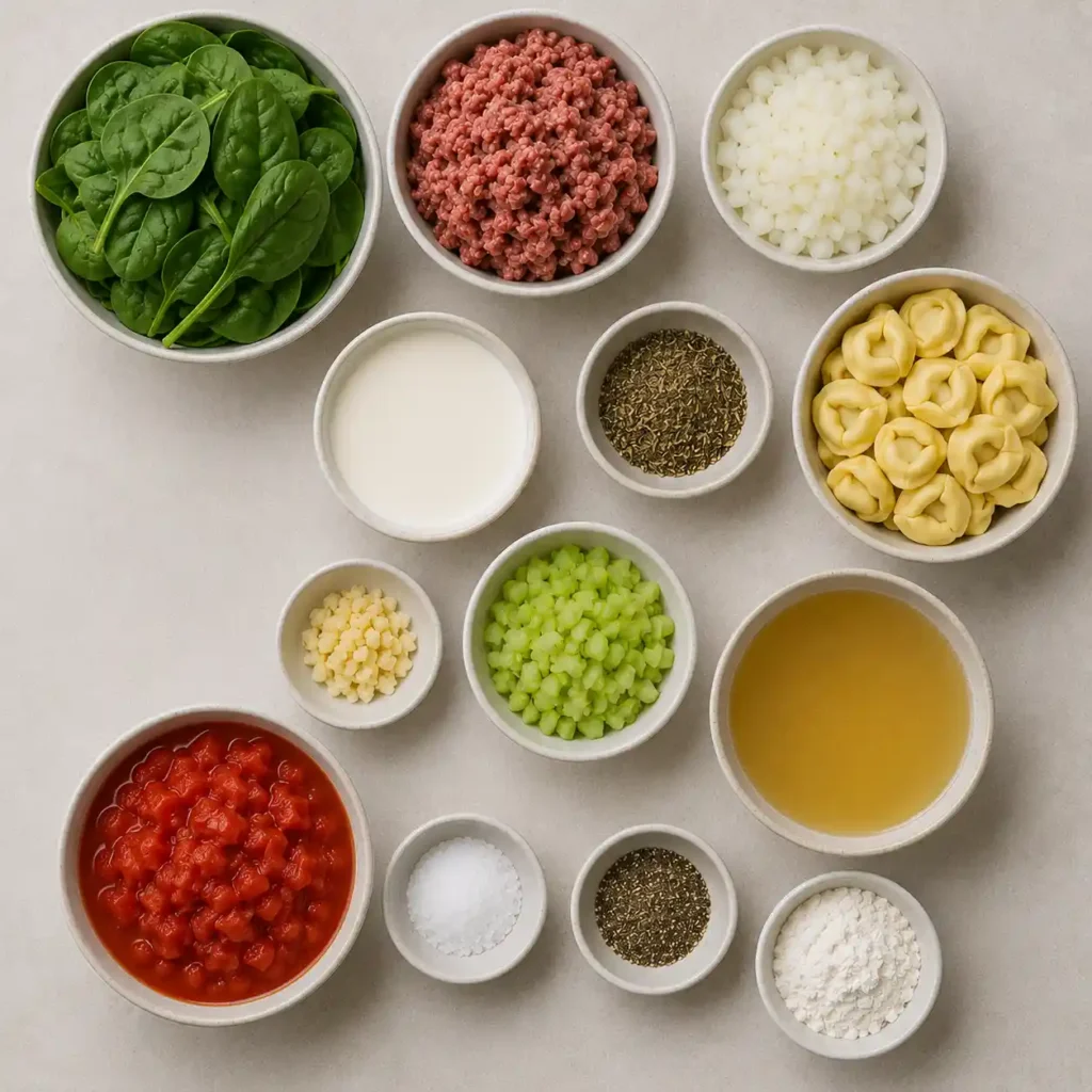 Sausage Tortellini Soup Ingredients