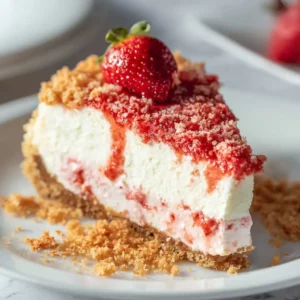 Strawberry Crunch Cheesecake Recipe