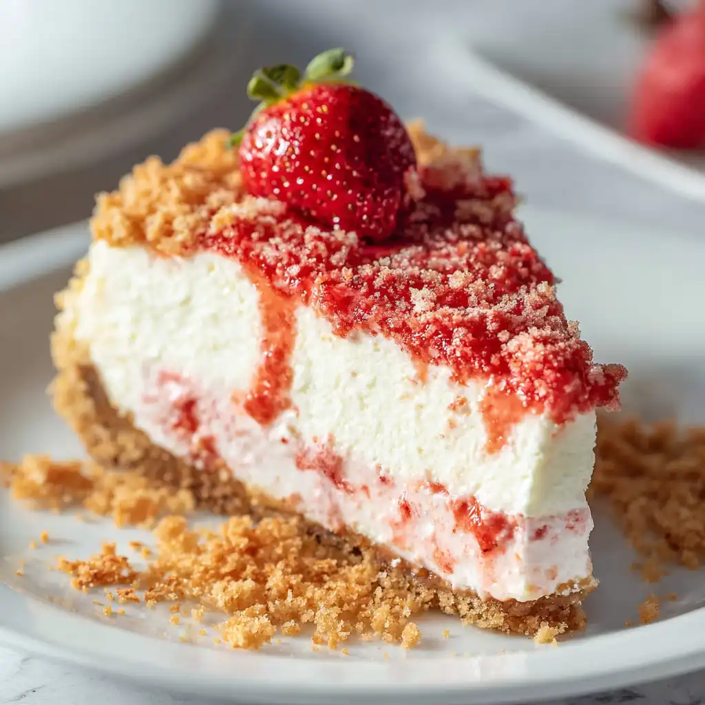 Strawberry Crunch Cheesecake Recipe