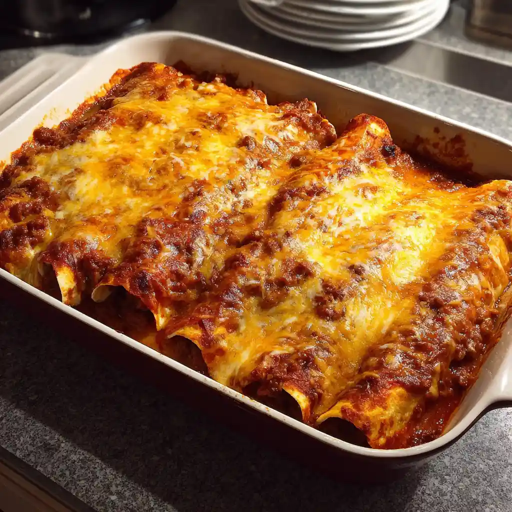 5 Ingredient Beef Enchiladas