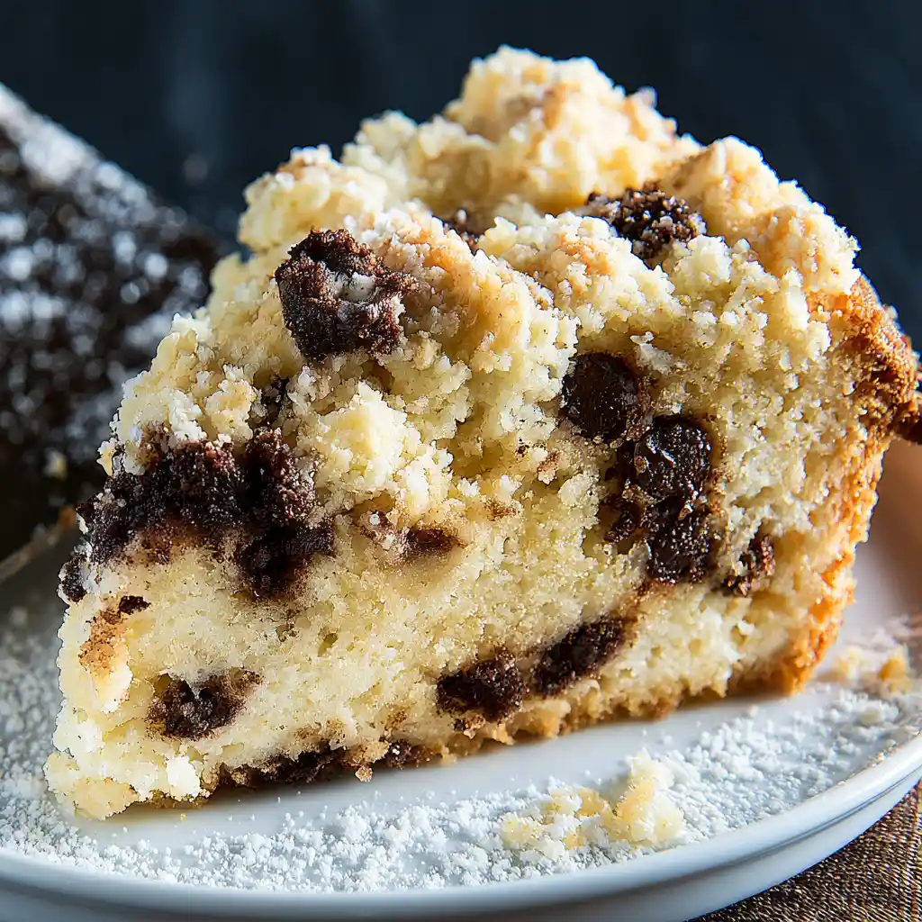Chocolate Chip Ricotta Crumb Cake