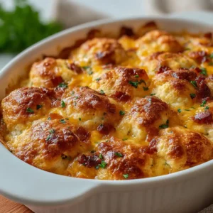 Chicken Bubble Biscuit Bake Casserole
