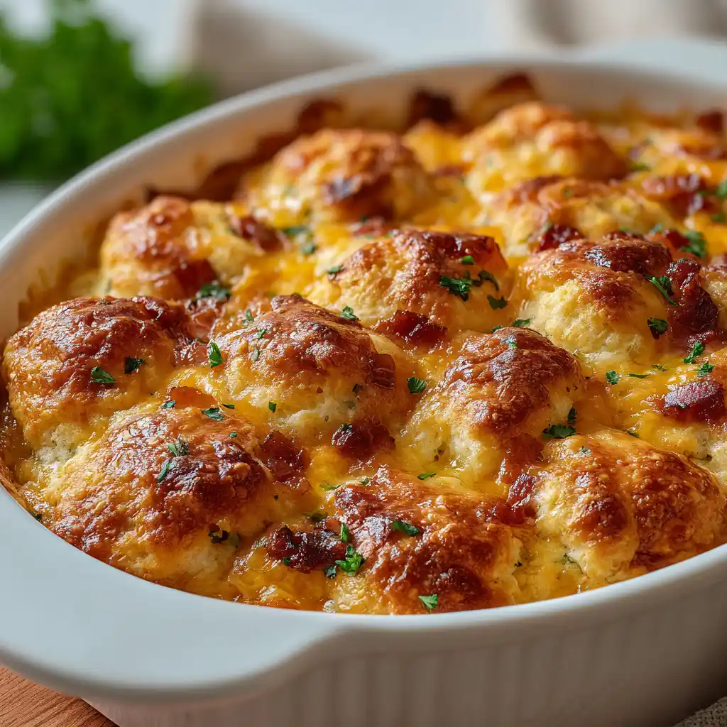 Chicken Bubble Biscuit Bake Casserole