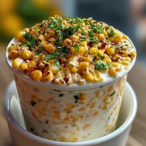 Creamy Mexican Street Corn in a Cup