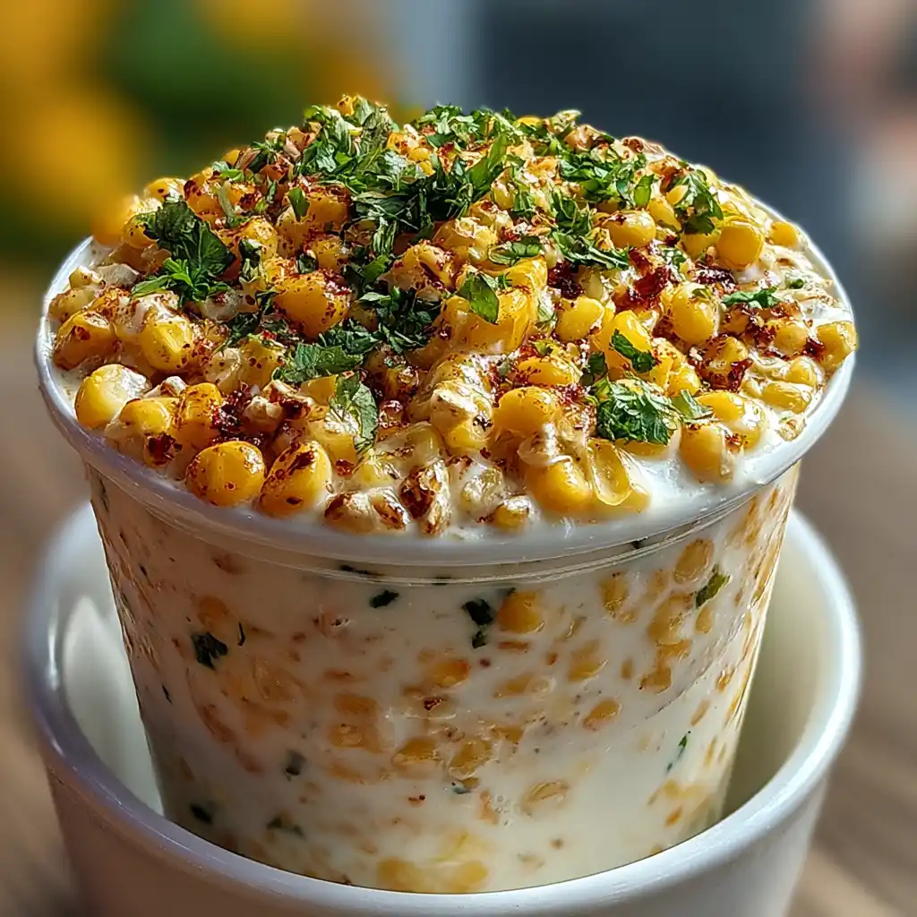 Creamy Mexican Street Corn in a Cup