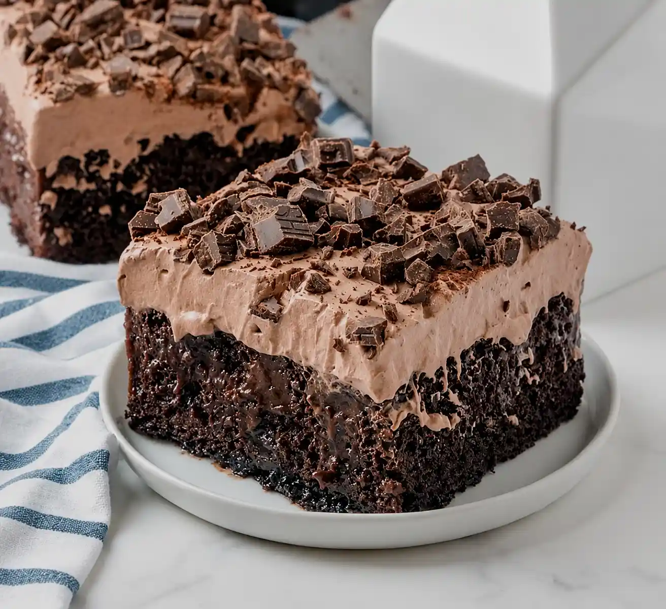 Death By Chocolate Poke Cake