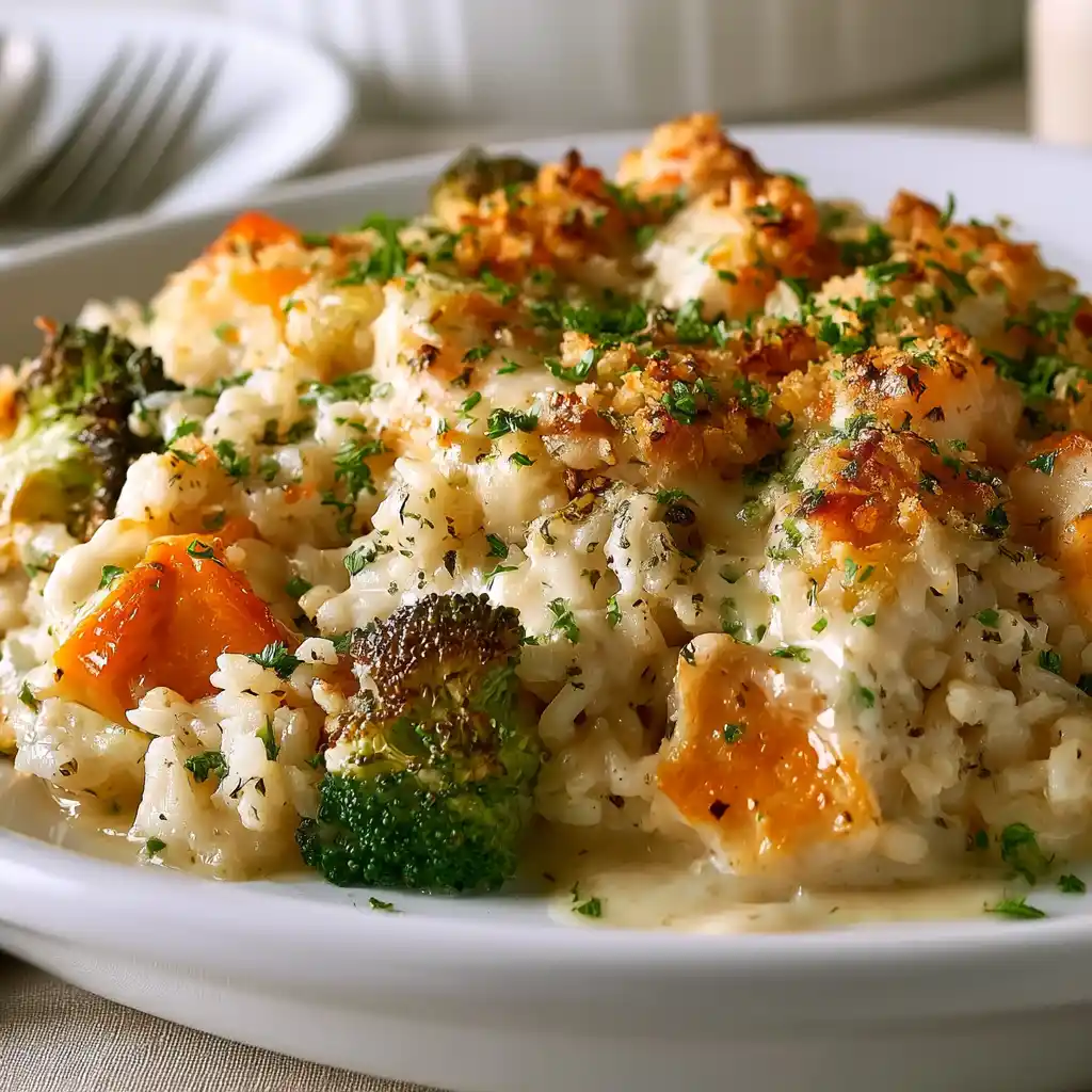 Easy Chicken and Rice Casserole