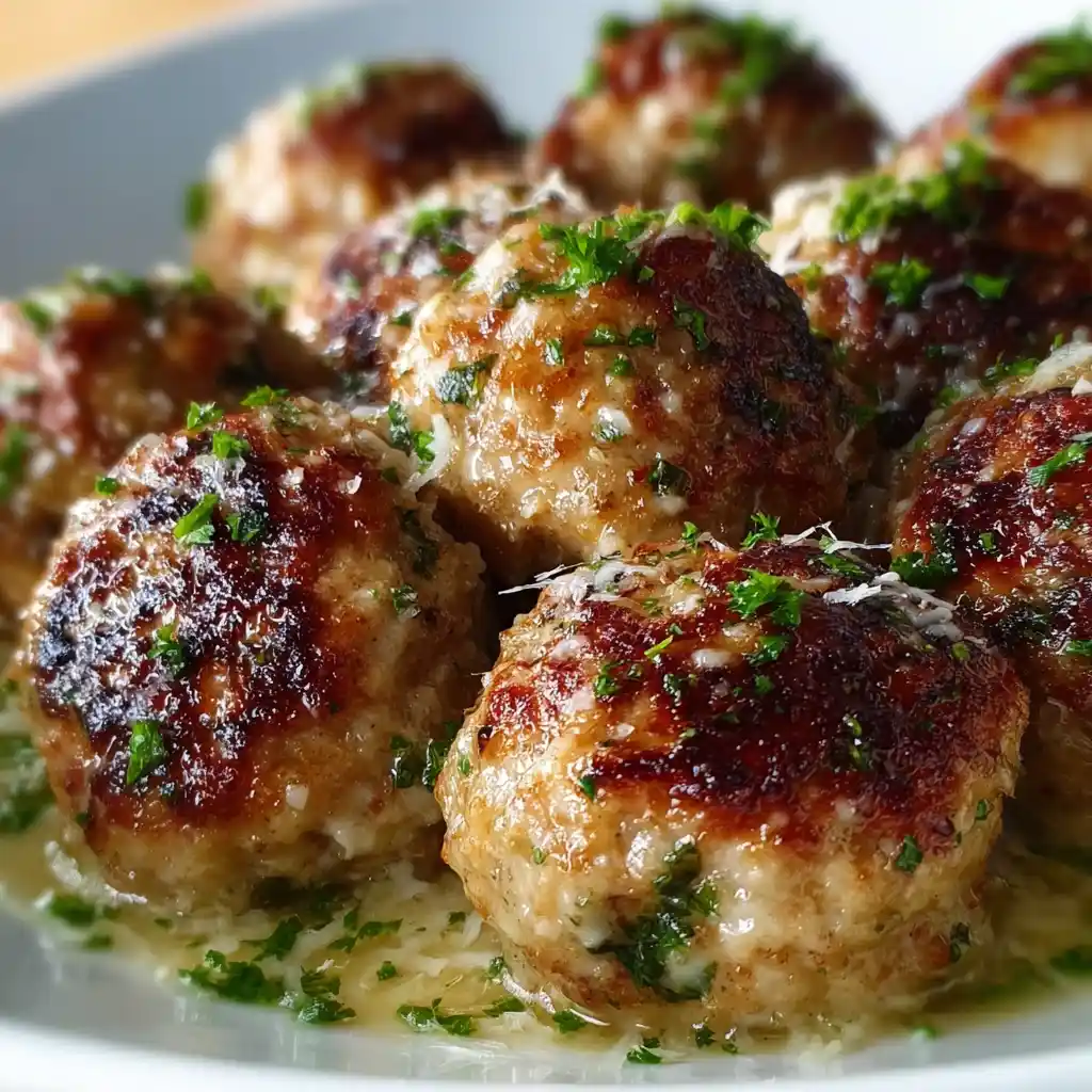 garlic parmesan turkey meatballs