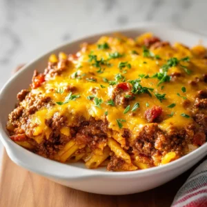 Sloppy Joe Biscuit Bake Casserole