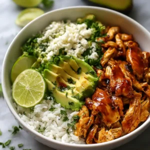 Honey Lime Chicken & Avocado Rice Bowl