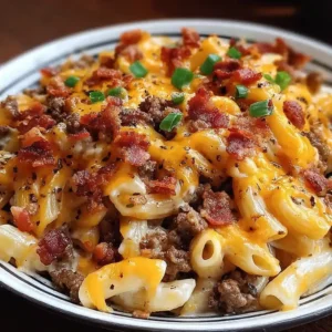 Loaded Bacon Cheeseburger Pasta Recipe