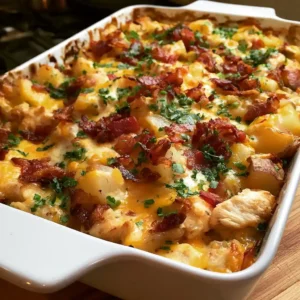 Loaded Chicken and Potato Casserole