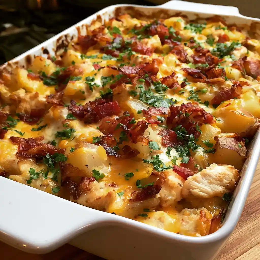 Loaded Chicken and Potato Casserole