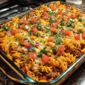Loaded Taco Pasta Bake