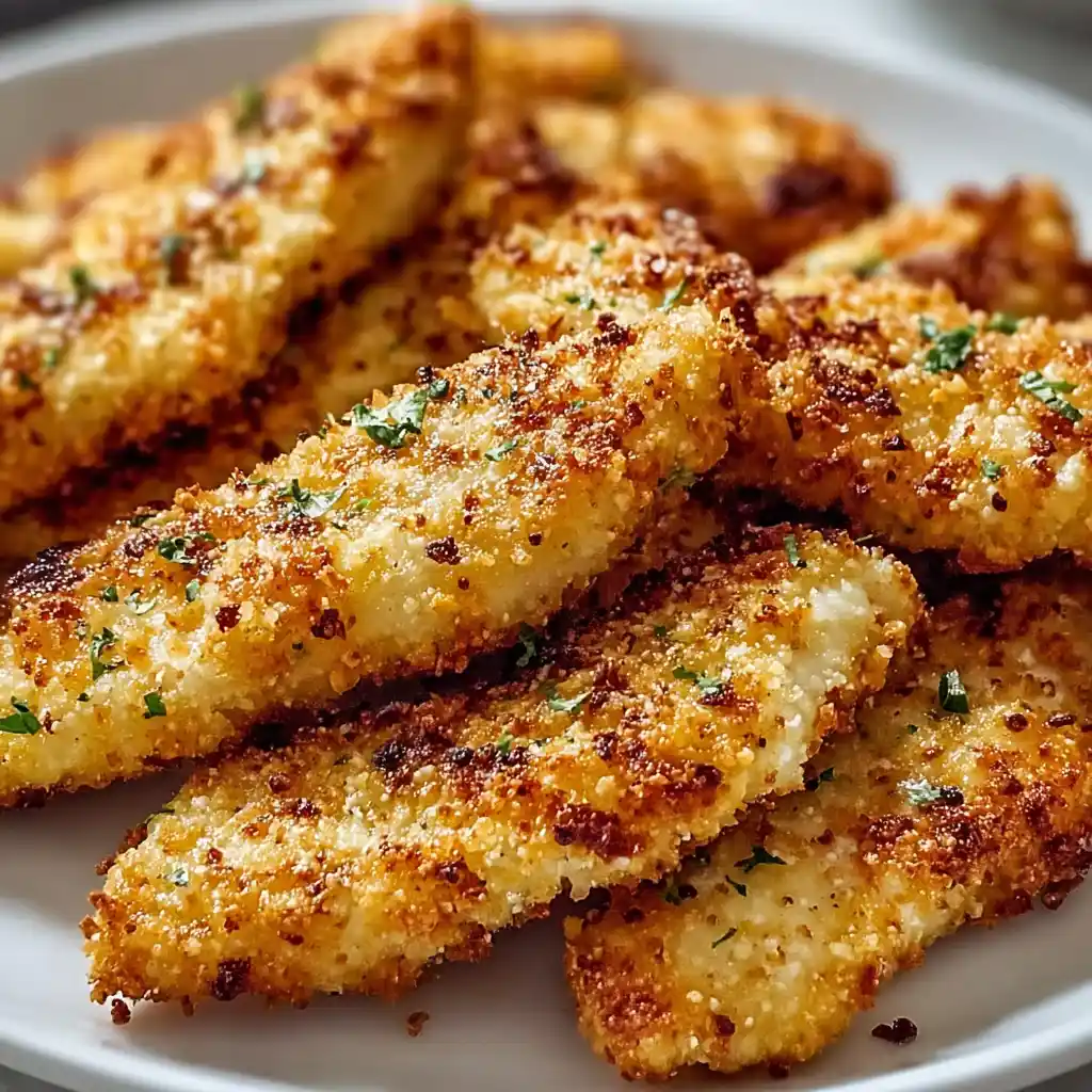 parmesan crusted air fryer chicken tenders