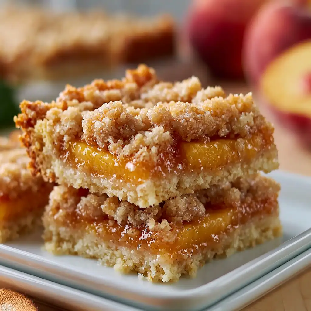 Peach Crumb Bars