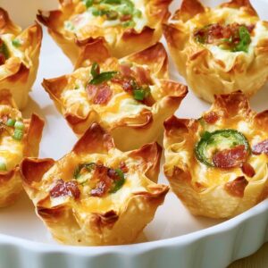 Jalapeno Popper Wonton Cups