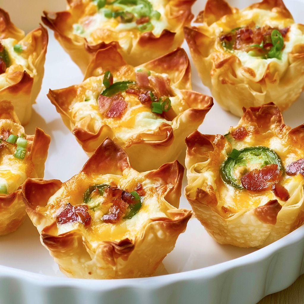 Jalapeno Popper Wonton Cups