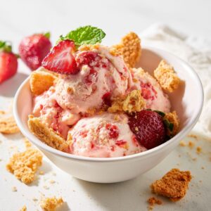 Strawberry Cheesecake Cottage Cheese