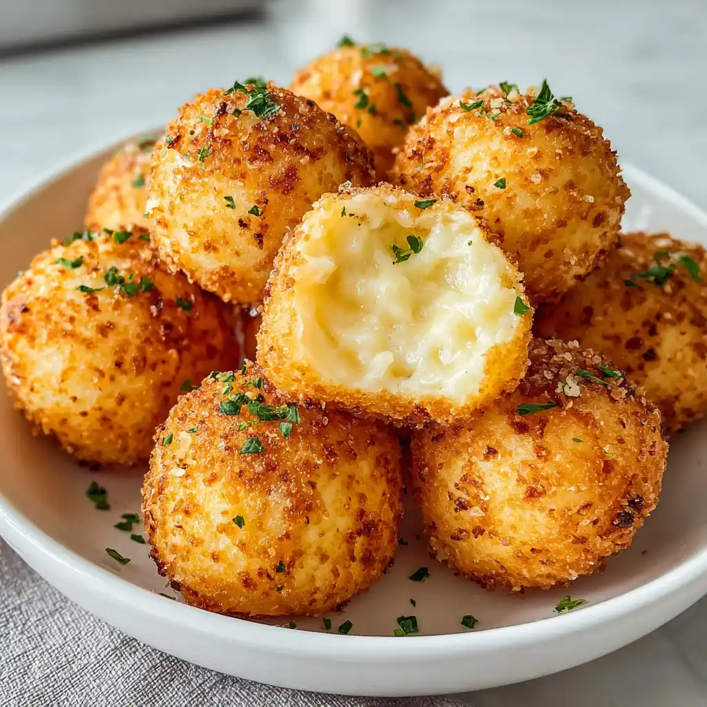 Air Fryer Cheesy Mashed Potato Balls
