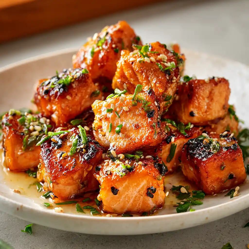 Bang bang salmon bites
