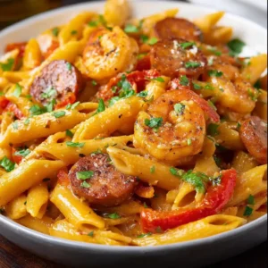 Cajun Shrimp and Sausage Pasta