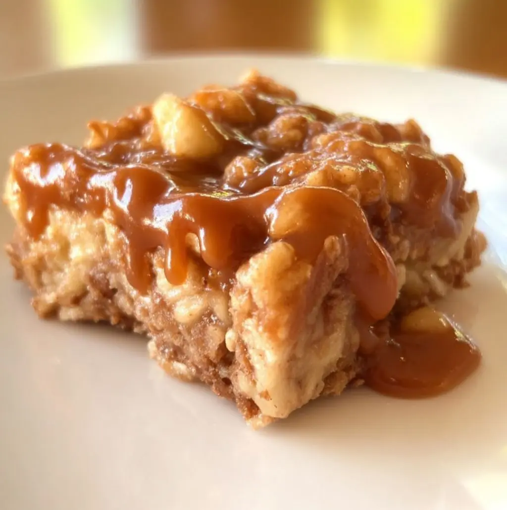 Caramel Apple Oatmeal Bars