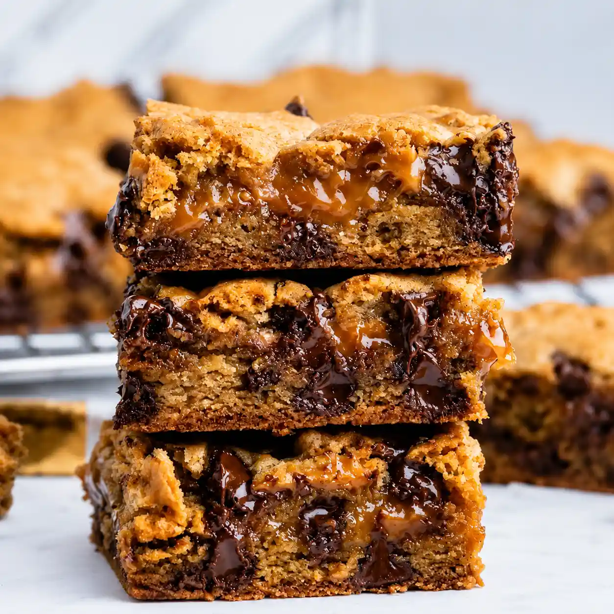 caramel cookie bars