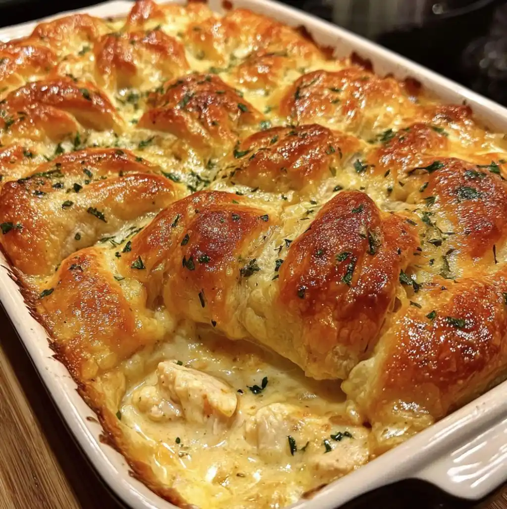 Cheesy Chicken Crescent Bake