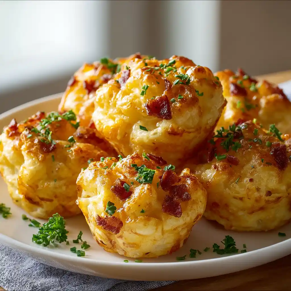 Cheesy Loaded Potato Puffs
