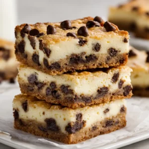 chocolate chip cheesecake bars