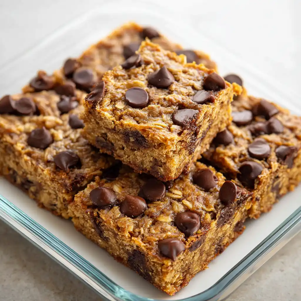 chocolate chip peanut butter oatmeal bars