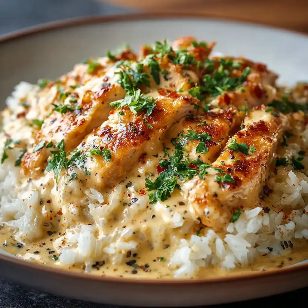 Creamy Pepper Jack Chicken Rice