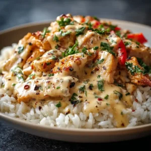 Creamy Pepper Jack Chicken Rice