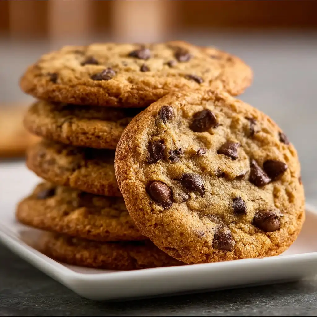 Crispy Chocolate Chip Cookies