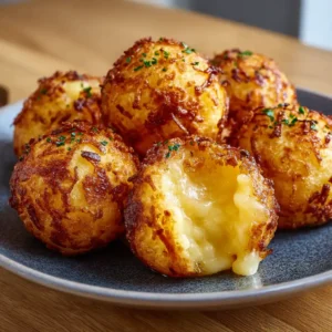crispy potato cheese bombs